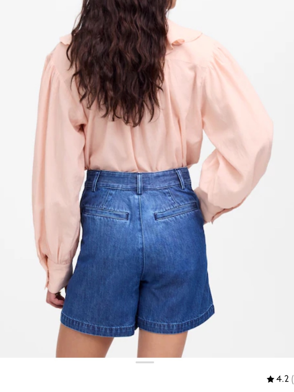 Madewell Harlow super wide leg jean short - Picture 6 of 7
